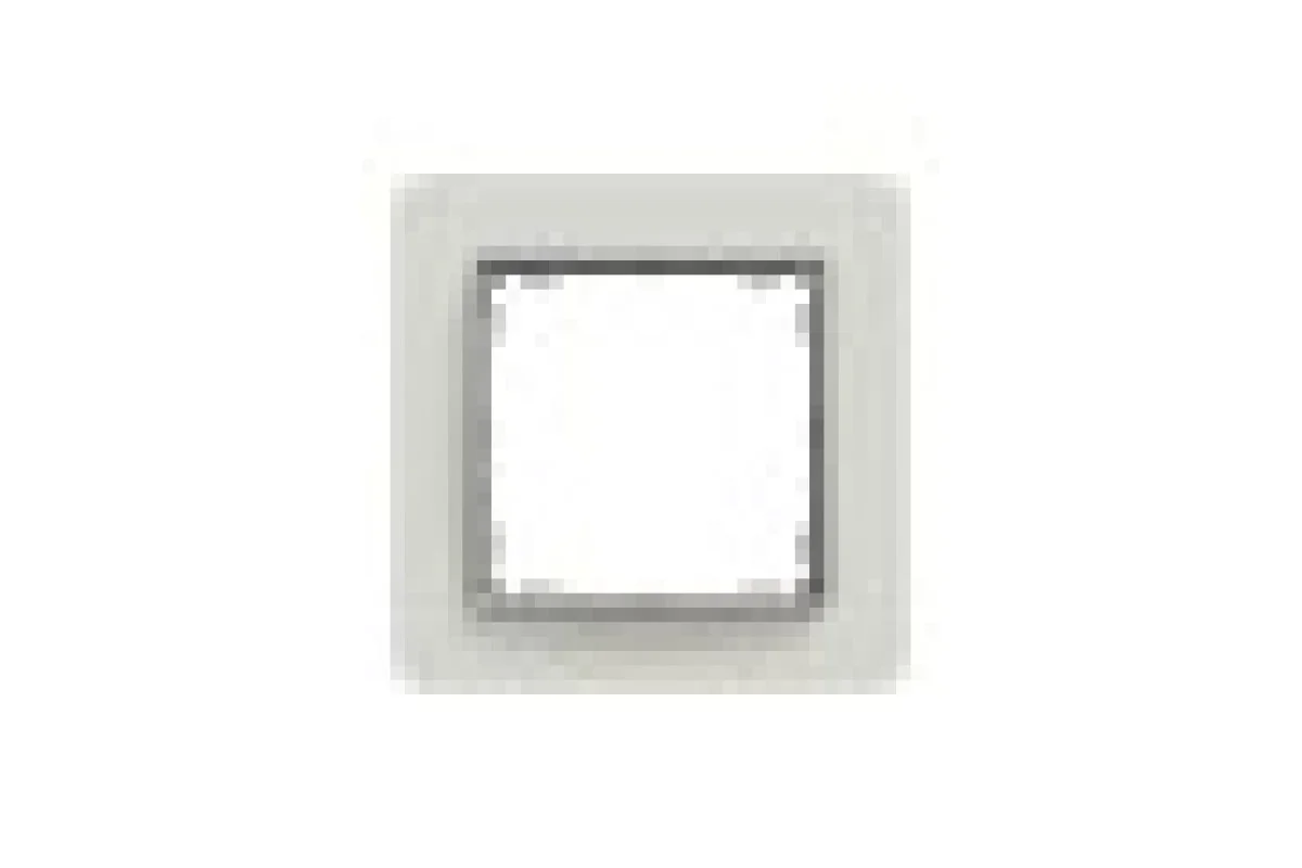 Рамка 1-постовая Искусственное Белое стекло Sedna Elements (SDD360801)