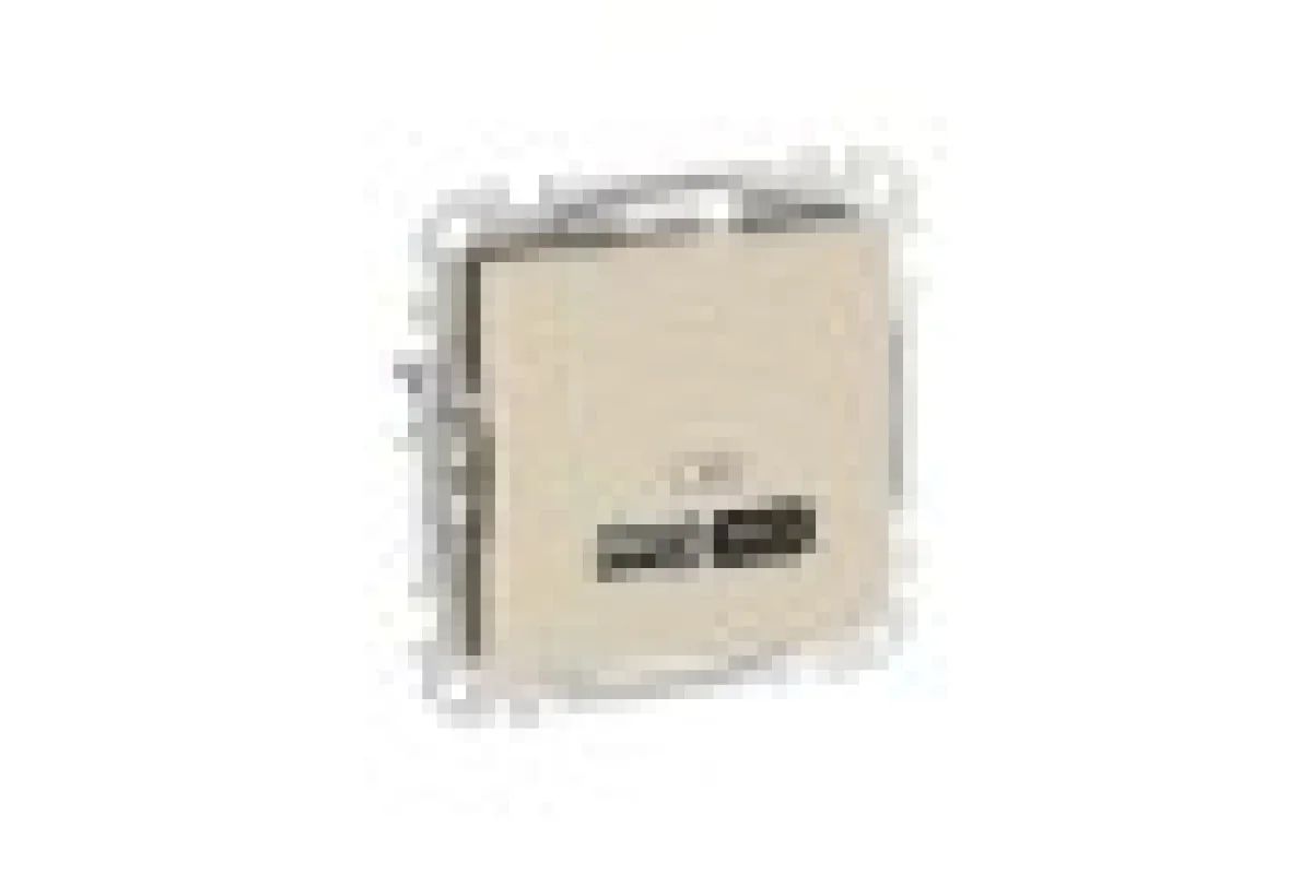 USB розетка A+C, 3 A, 45 Вт, Бежевий Sedna Design (SDD112404)