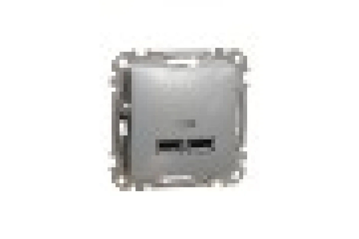 USB розетка тип A+A 2,1A Алюминий Sedna Design (SDD113401)