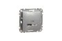 USB розетка ип A+C 2,4A Алюміній Sedna Design (SDD113402)