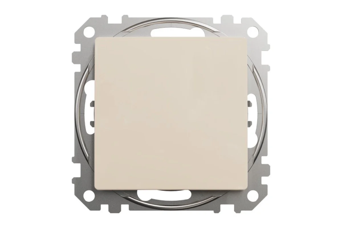 Кнопочный выключатель 10 А, Бежевый Sedna Design (SDD112111)