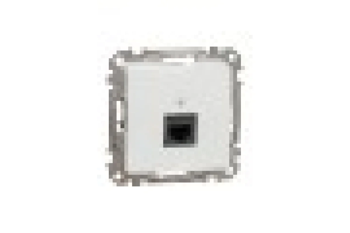 Компьютерная розетка, RJ45 CAT6 UTP, Белая, Sedna Design (SDD111461)