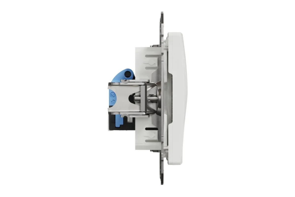 Компьютерная розетка, RJ45 CAT6 UTP, Белая, Sedna Design (SDD111461)