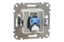 Компьютерная розетка, RJ45 CAT6 UTP, Белая, Sedna Design (SDD111461)
