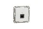 Компьютерная розетка, RJ45 CAT6 UTP, Белая, Sedna Design (SDD111461)