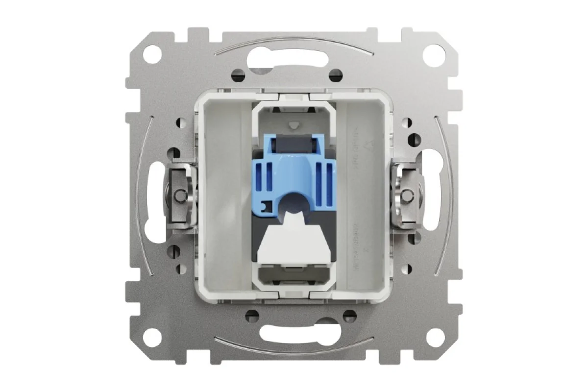 Комп'ютерна розетка, RJ45 CAT6 UTP, Алюміній, Sedna Design (SDD113461)