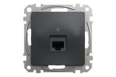 Один роз’єм RJ45 категорія 5E UTP Чорний Sedna Design (SDD114451)
