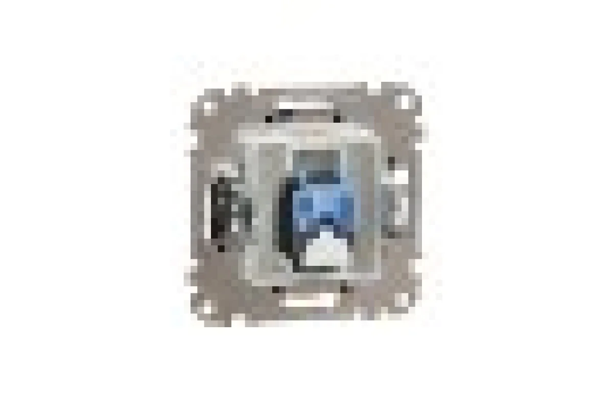 Компьютерная розетка, RJ45 CAT6 UTP, Черная, Sedna Design (SDD114461)