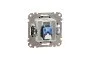Компьютерная розетка, RJ45 CAT6 UTP, Черная, Sedna Design (SDD114461)
