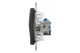 Компьютерная розетка, RJ45 CAT6 UTP, Черная, Sedna Design (SDD114461)