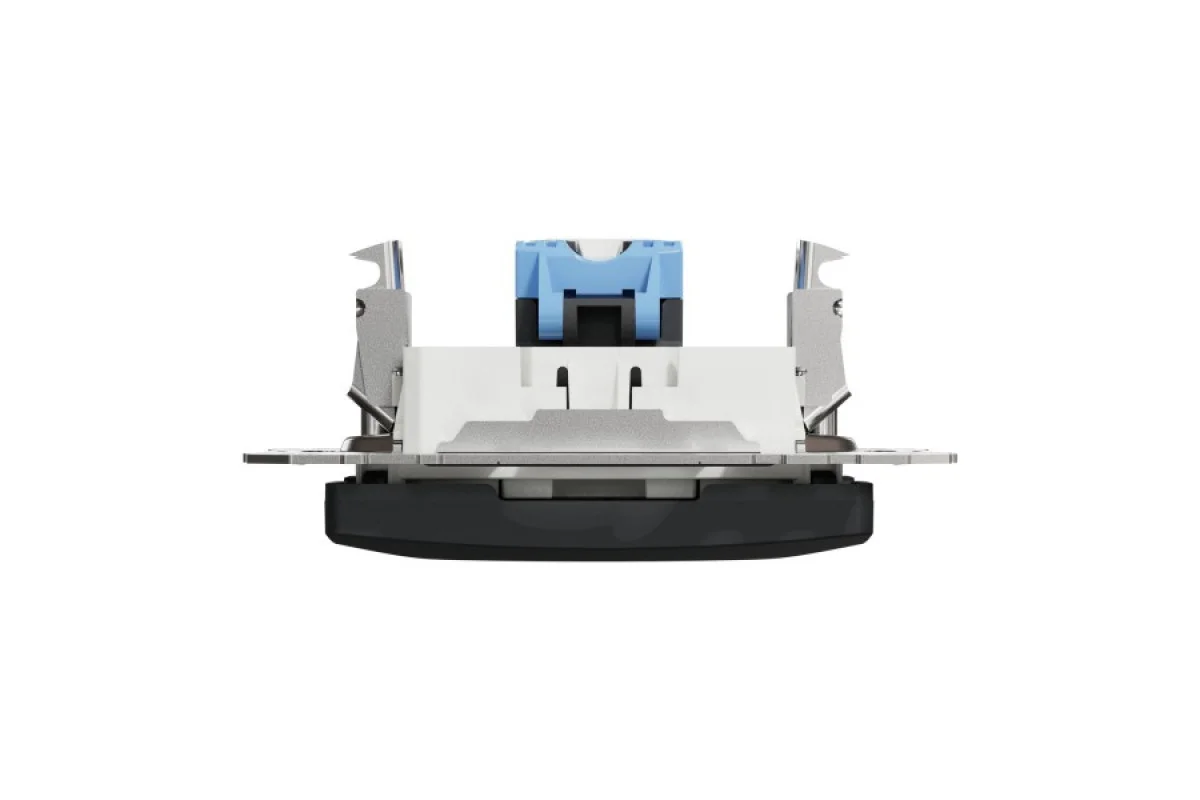 Компьютерная розетка, RJ45 CAT6 UTP, Черная, Sedna Design (SDD114461)