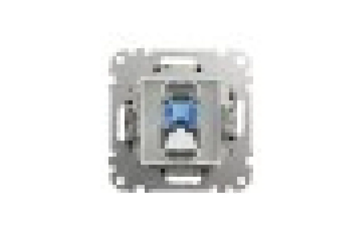 Компьютерная розетка, RJ45 CAT6 UTP, Черная, Sedna Design (SDD114461)
