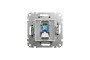 Компьютерная розетка, RJ45 CAT6 UTP, Черная, Sedna Design (SDD114461)