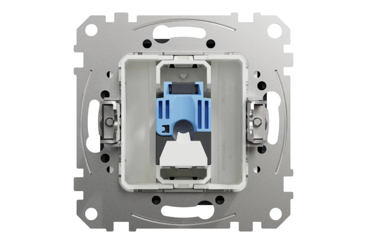 Компьютерная розетка, RJ45 CAT6 UTP, Черная, Sedna Design (SDD114461)