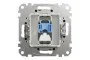 Компьютерная розетка, RJ45 CAT6 UTP, Черная, Sedna Design (SDD114461)