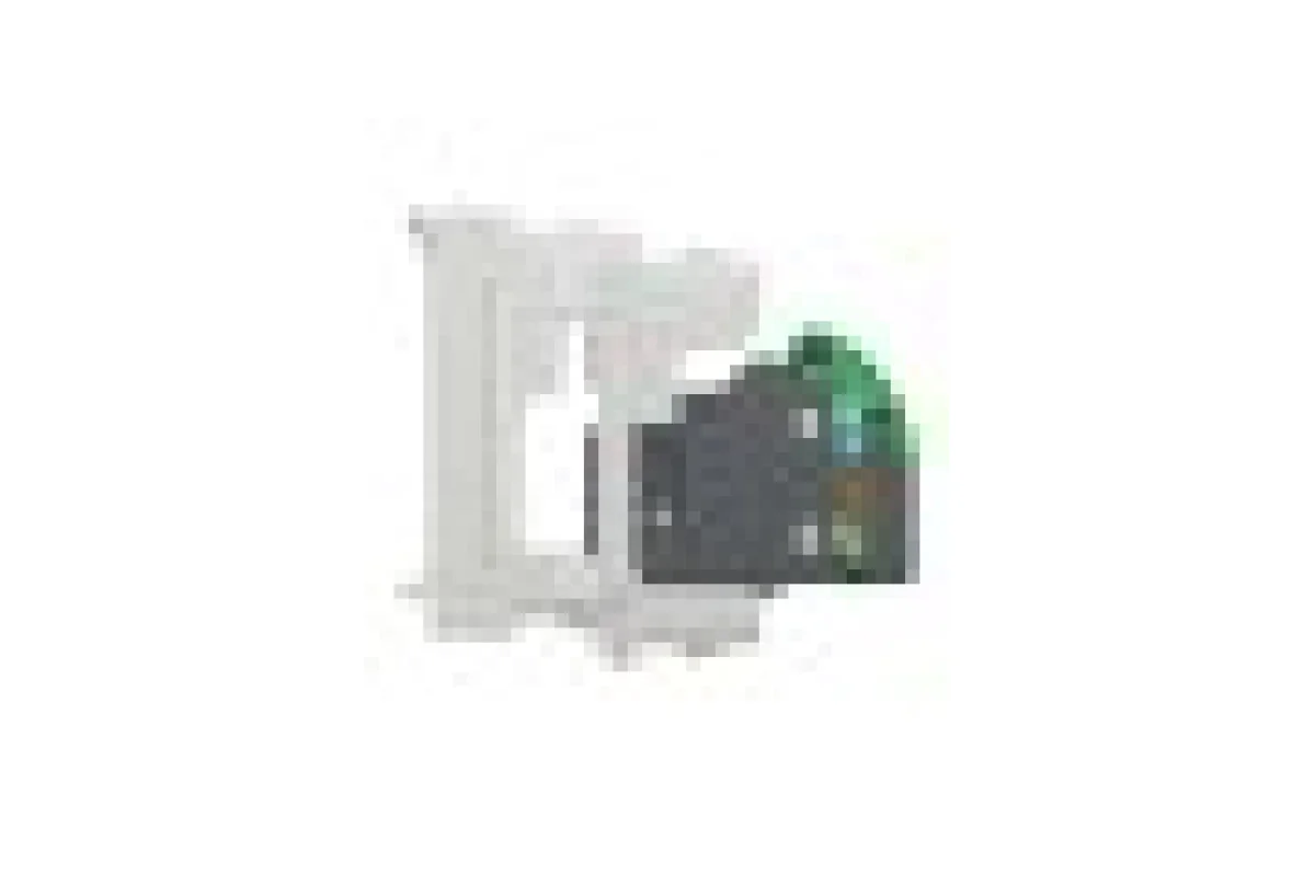 Розетка компьютерная RJ45, одинарная, категория 5 UTP, модуль 1, белый (NU341018)