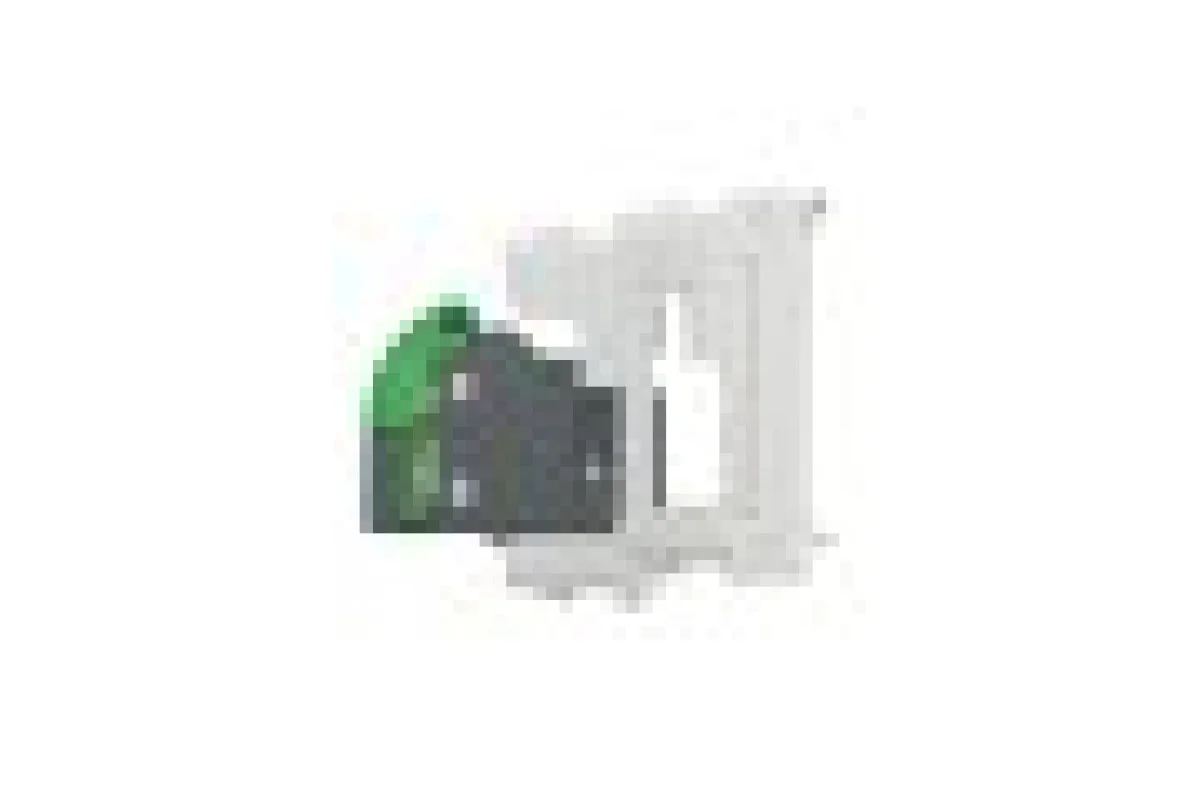 Розетка компьютерная RJ45, одинарная, категория 5 UTP, модуль 1, белый (NU341018)
