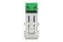 Розетка компьютерная RJ45, одинарная, категория 5 UTP, модуль 1, белый (NU341018)