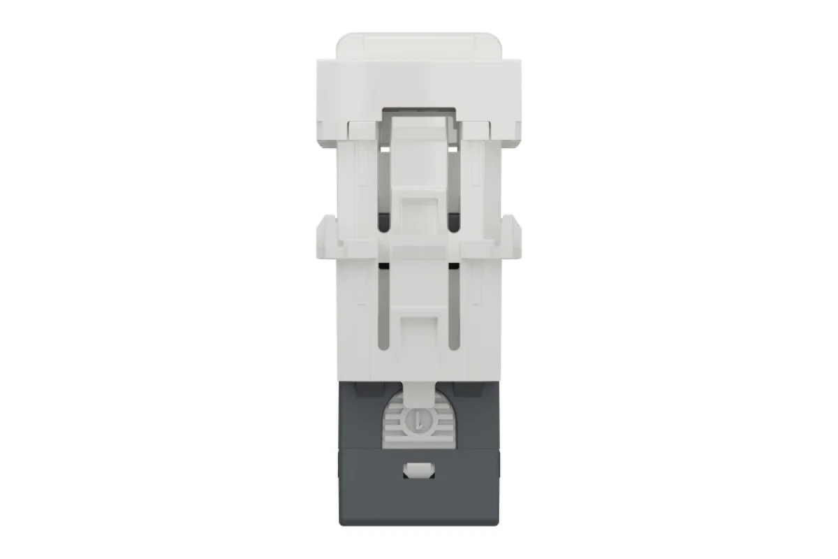 Розетка компьютерная RJ45, одинарная, категория 5 UTP, модуль 1, белый (NU341018)
