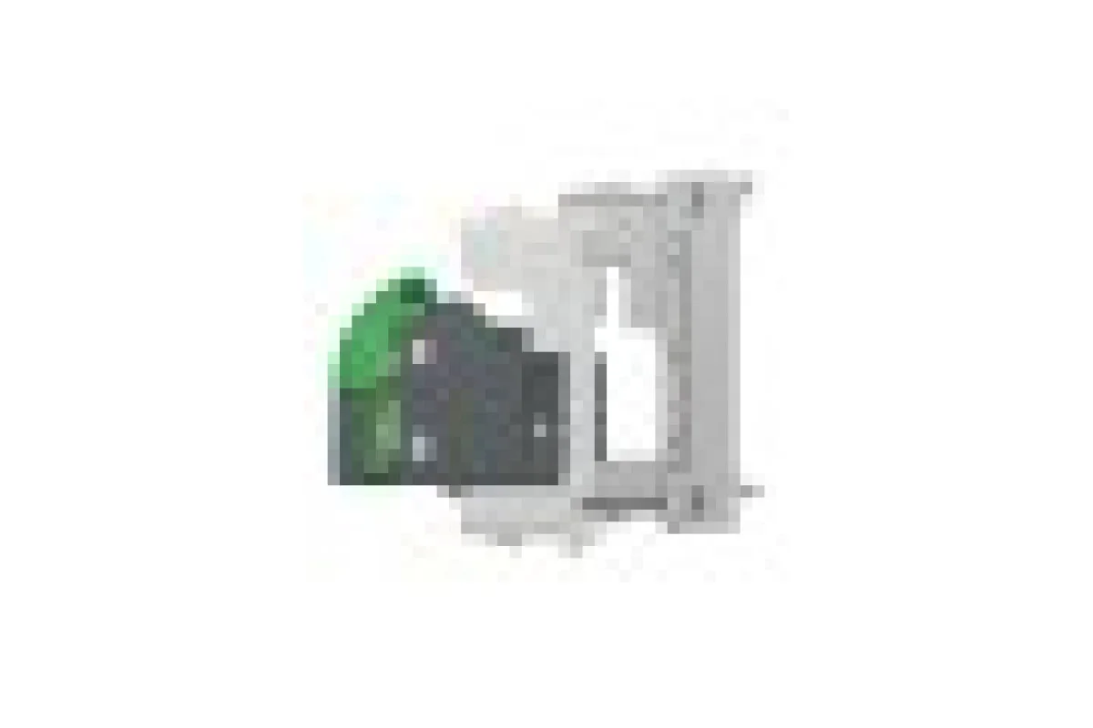 Розетка компьютерная RJ45, одинарная категория 5 UTP, модуль 1, алюминий (NU341030)
