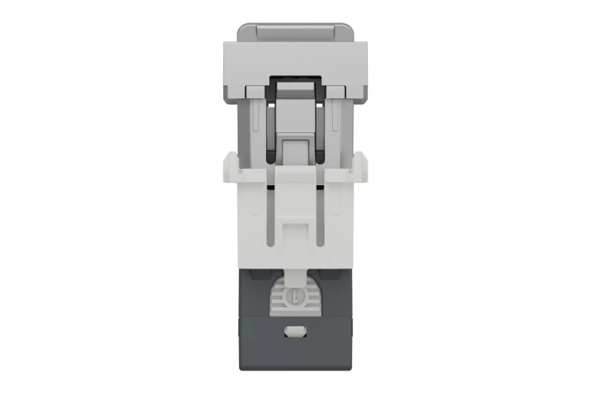 Розетка компьютерная RJ45, одинарная категория 5 UTP, модуль 1, алюминий (NU341030)