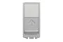 Розетка компьютерная RJ45, одинарная категория 5 UTP, модуль 1, алюминий (NU341030)