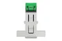 Розетка компьютерная RJ45, одинарная категория 5 UTP, 2 модуля белый (NU341118)