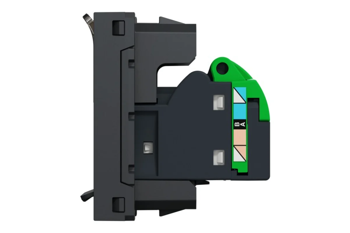 Розетка компьютерная RJ45, одинарная категория 6 UTP, 1 модуль антрацит (NU341454)