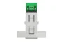 Розетка комп'ютерна RJ45, одинарна категорія 6 UTP, 2 модулі білий (NU341518)
