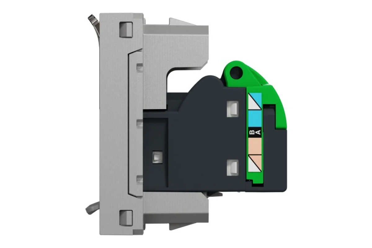 Розетка компьютерная RJ45, одинарная категория 6 STP, 1 алюминий модуль (NU341630)
