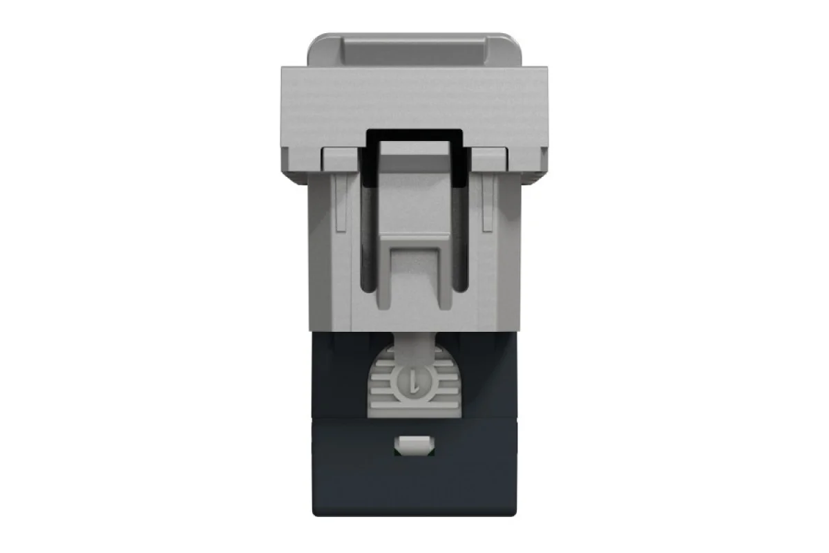 Розетка компьютерная RJ45, одинарная категория 6 STP, 1 алюминий модуль (NU341630)