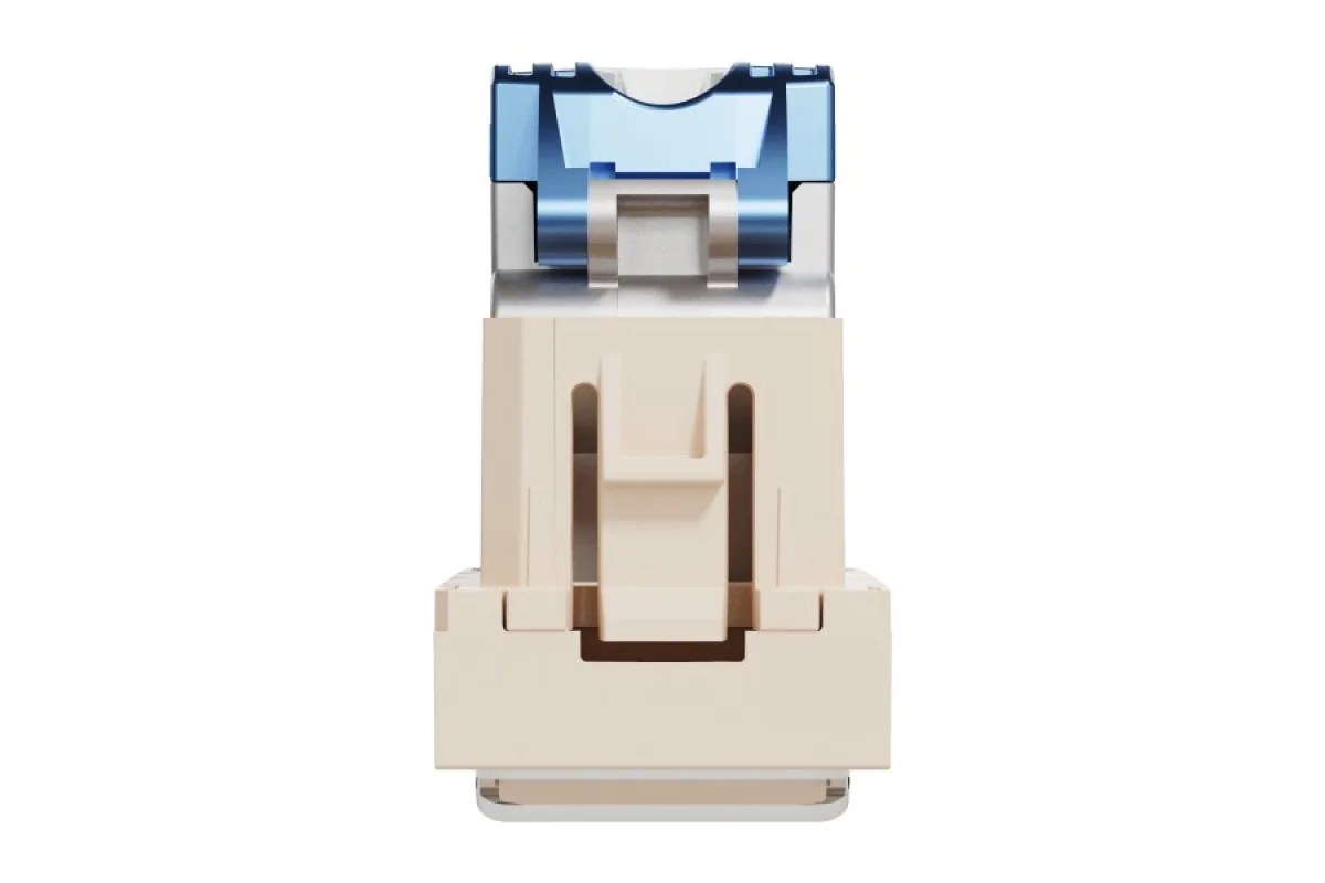 Розетка комп'ютерна RJ45, категорія 6 STP, 1 модуль, бежева Unica New Studio (NU341644)