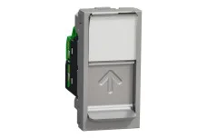 New Unica RJ45 1 модуль CAT6A FTP алюм (NU344830)