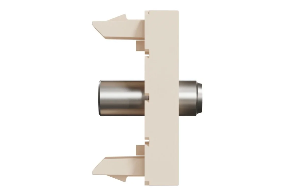 Розетка Coaxial F-type, 1 модуль, бежева Unica New Studio (NU346844)