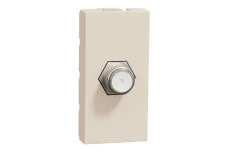 Розетка Coaxial F-type, 1 модуль, бежева Unica New Studio (NU346844)