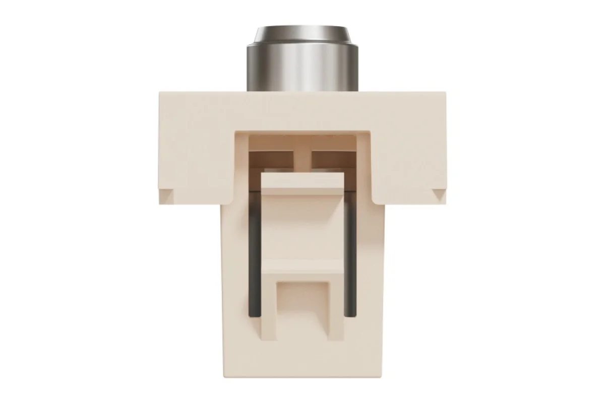 Розетка Coaxial F-type, 1 модуль, бежева Unica New Studio (NU346844)