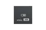 Двойная USB розетка A+C антрацит (NU301854)