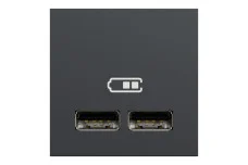 Розетка USB подв. 2.1А 2 модуля антрацита (NU341854)