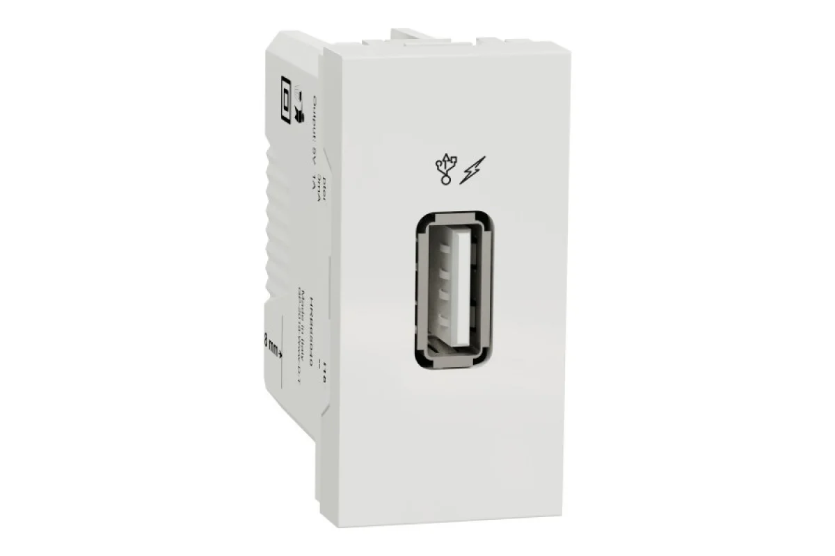 Розетка USB 1 модуль белый (NU342818)