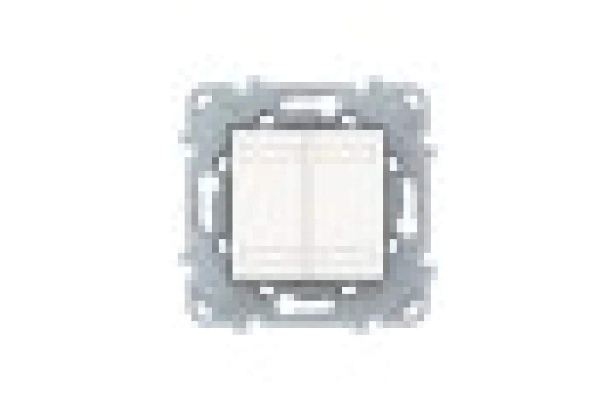 NEW UNICA - KNX Кнопочный выключатель двухклавишный, Белый (NU553118)
