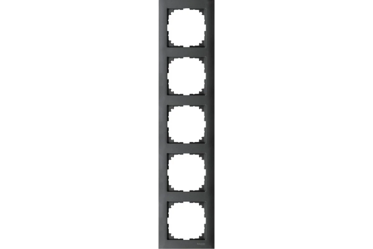 M-Pure Рамка, 5-постовая Антрацит (MTN4050-3614)