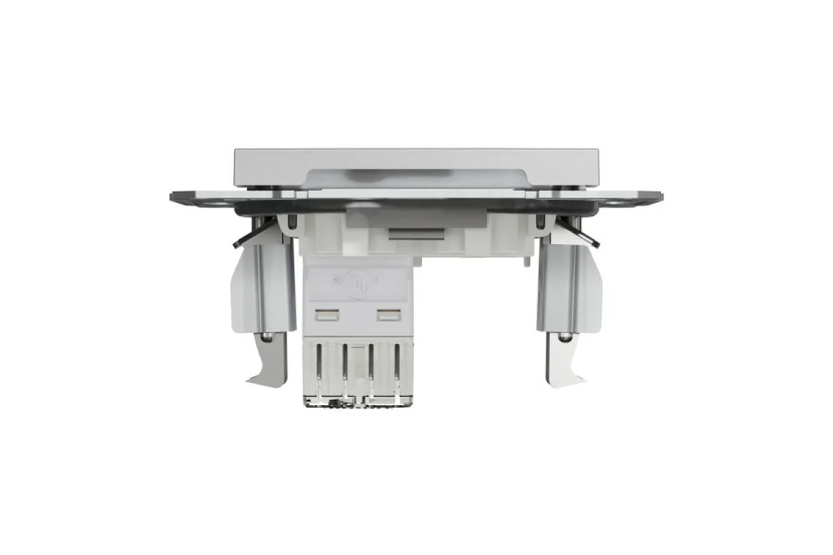 Розетка комп'ютерна RJ45 UTP категорія 5Е Asfora Алюміній (EPH4300161)