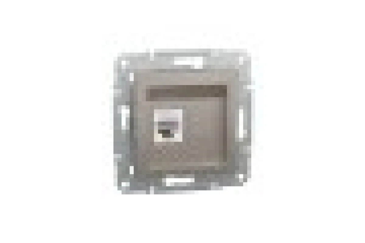 Розетка компьютерная RJ45 UTP категория 5Е Asfora Бронза (EPH4300169)