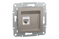 Розетка комп'ютерна RJ45 UTP категорія  5Е Asfora Бронза (EPH4300169)