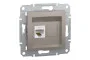 Розетка компьютерная RJ45 UTP категория 5Е Asfora Бронза (EPH4300169)