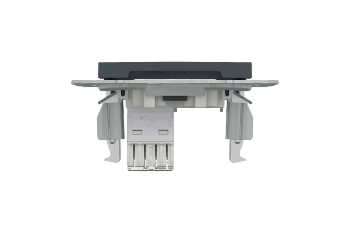 Розетка комп'ютерна RJ45 UTP категорія 5Е Asfora Антрацит (EPH4300171)