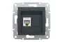 Розетка комп'ютерна RJ45 UTP категорія 5Е Asfora Антрацит (EPH4300171)