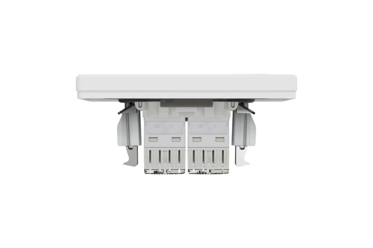 Комп'ютерна Розетка RJ45 UTP категорія 5Е подвійна Біла Asfora (EPH4400121)