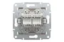Розетка комп'ютерна RJ45 UTP категорія 5Е подвійна Asfora Бронза (EPH4400169)
