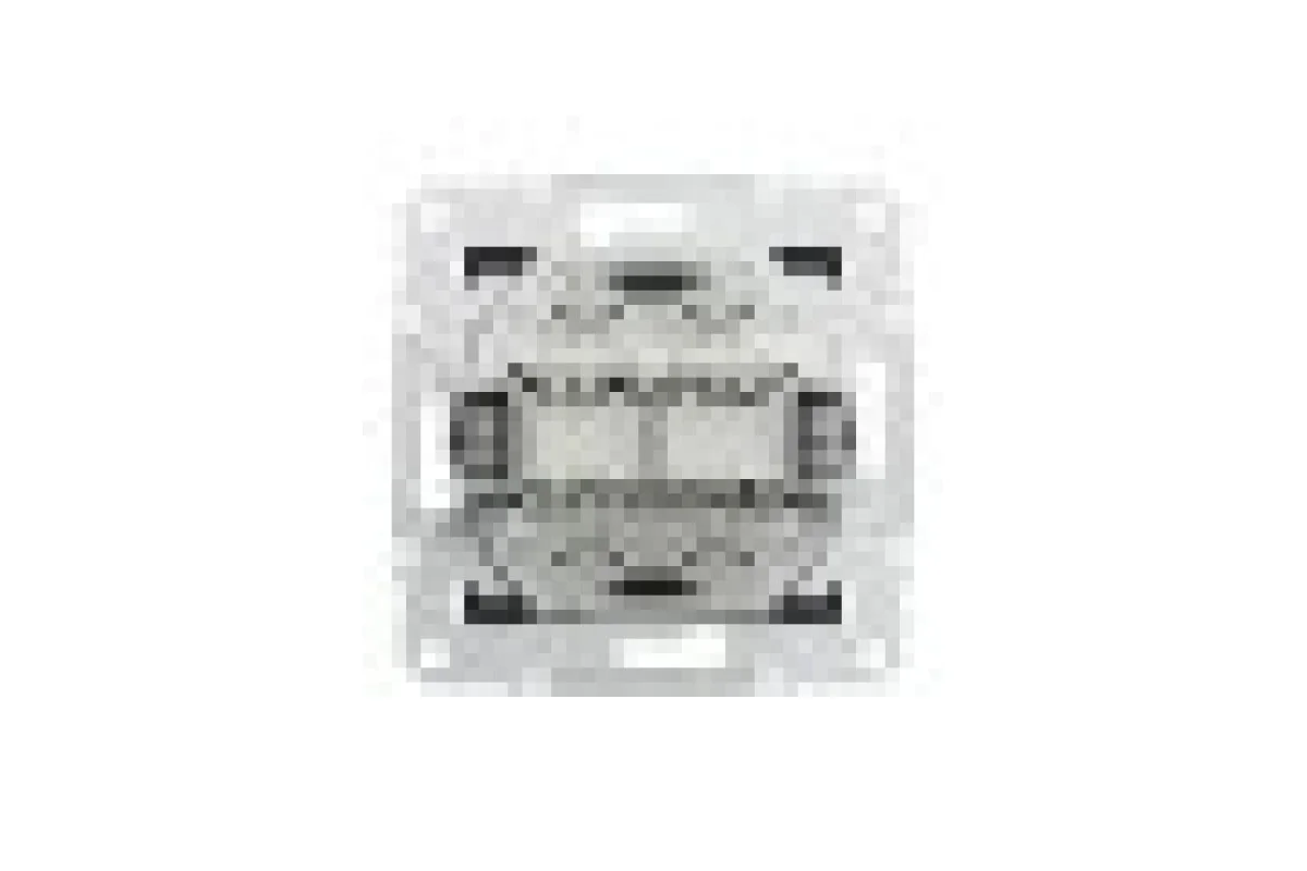 Розетка компьютерная RJ45 UTP категория 5Е двойная Asfora Антрацит (EPH4400171)